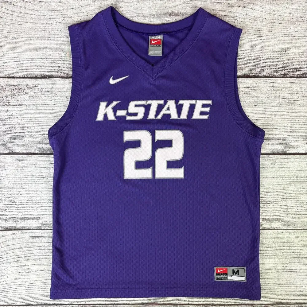 Vintage Nike Kansas State Wildcats College Basketball Jersey